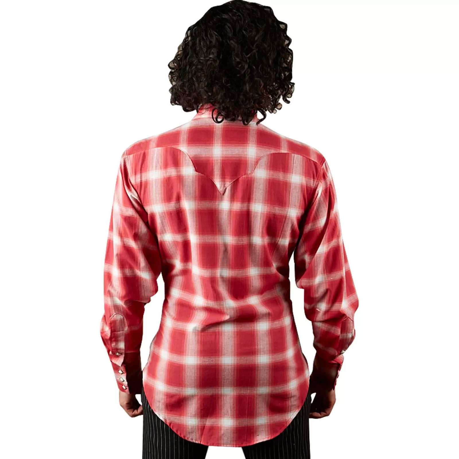 Rockmount Men'S Red & White Shadow Plaid Western Shirt Best Sale